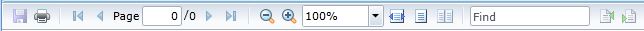 Form Report tool bar